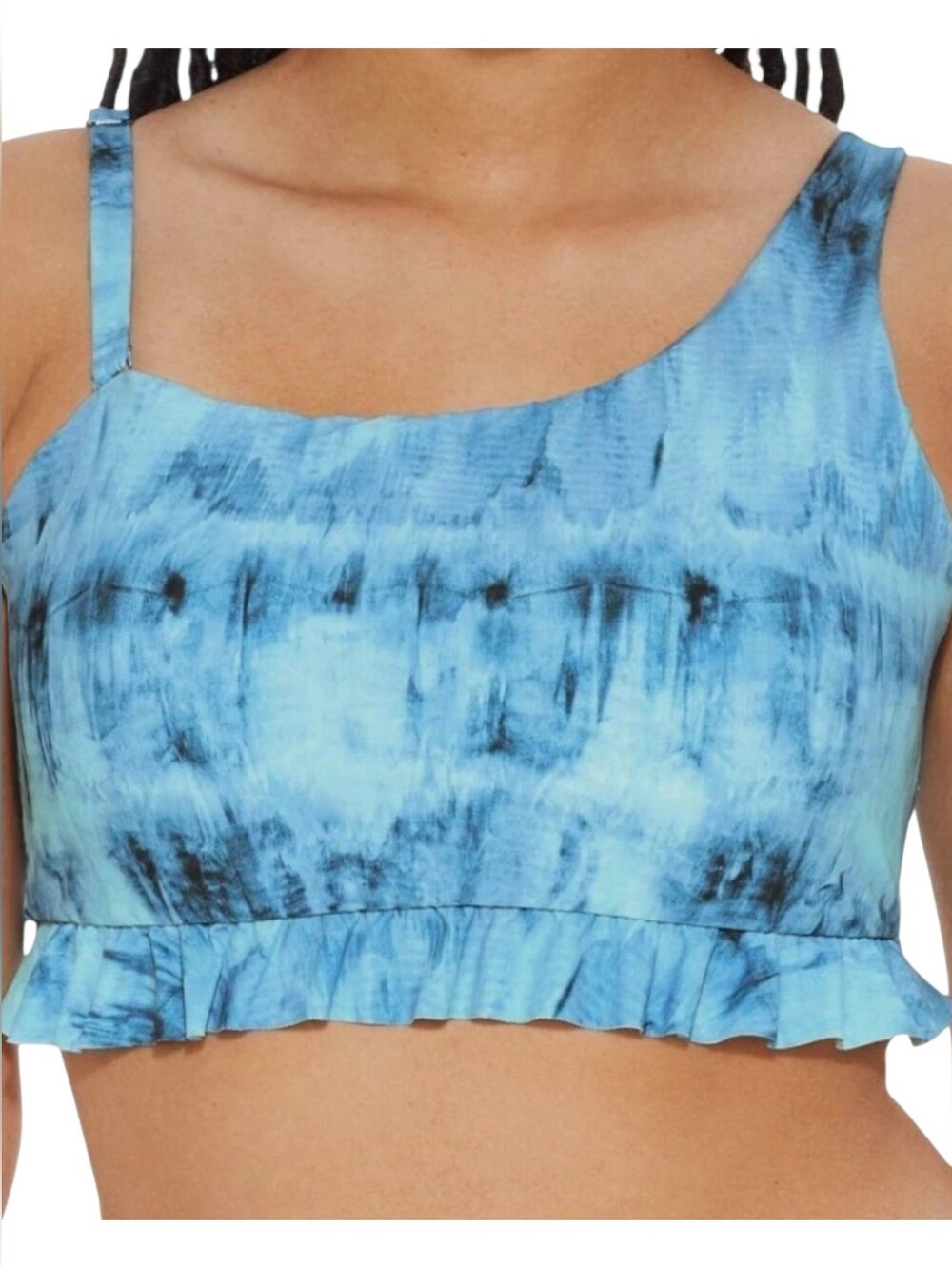 Birdsong Santorini Sea Women’s Vacation Tie-Dye Underwire Bikini Top 32DD NWT